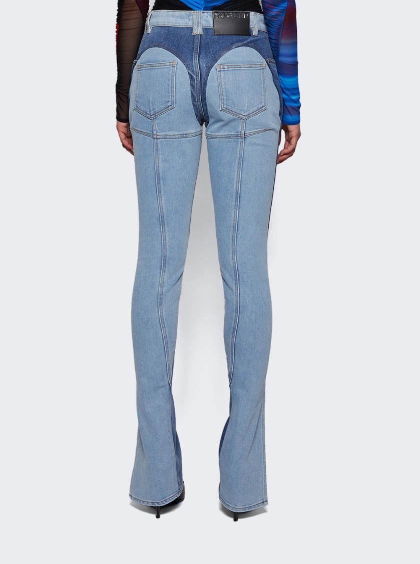 Mugler Bi-color Skinny Jeans