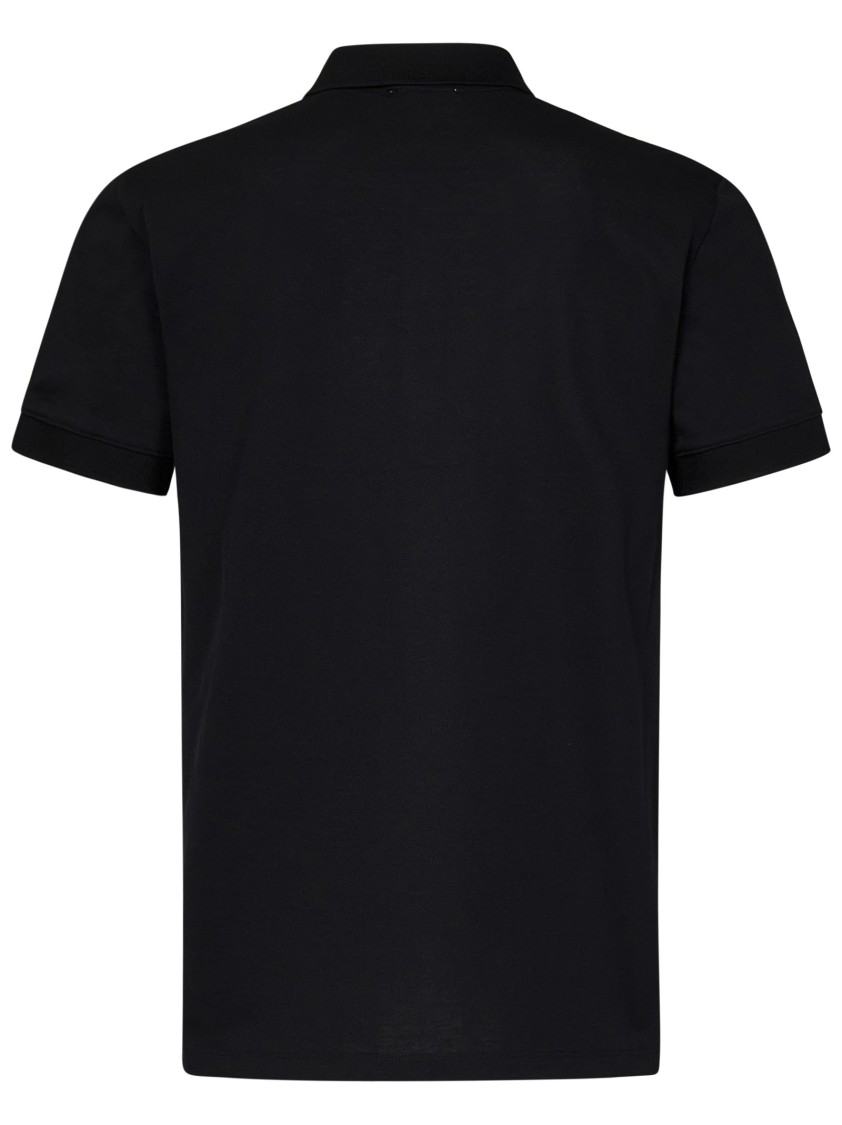 Alexander Mcqueen Organic Cotton Piquet Polo Shirt In Black