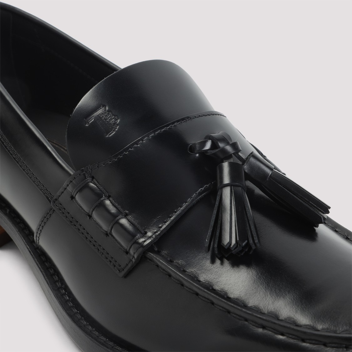 Tod's Black Nappa Leather Loafer In Black