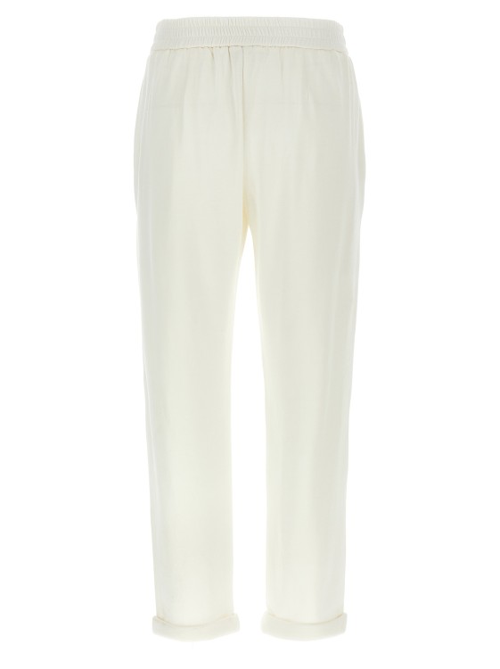 Brunello Cucinelli Cotton-Silk Blend Joggers With Adjustable