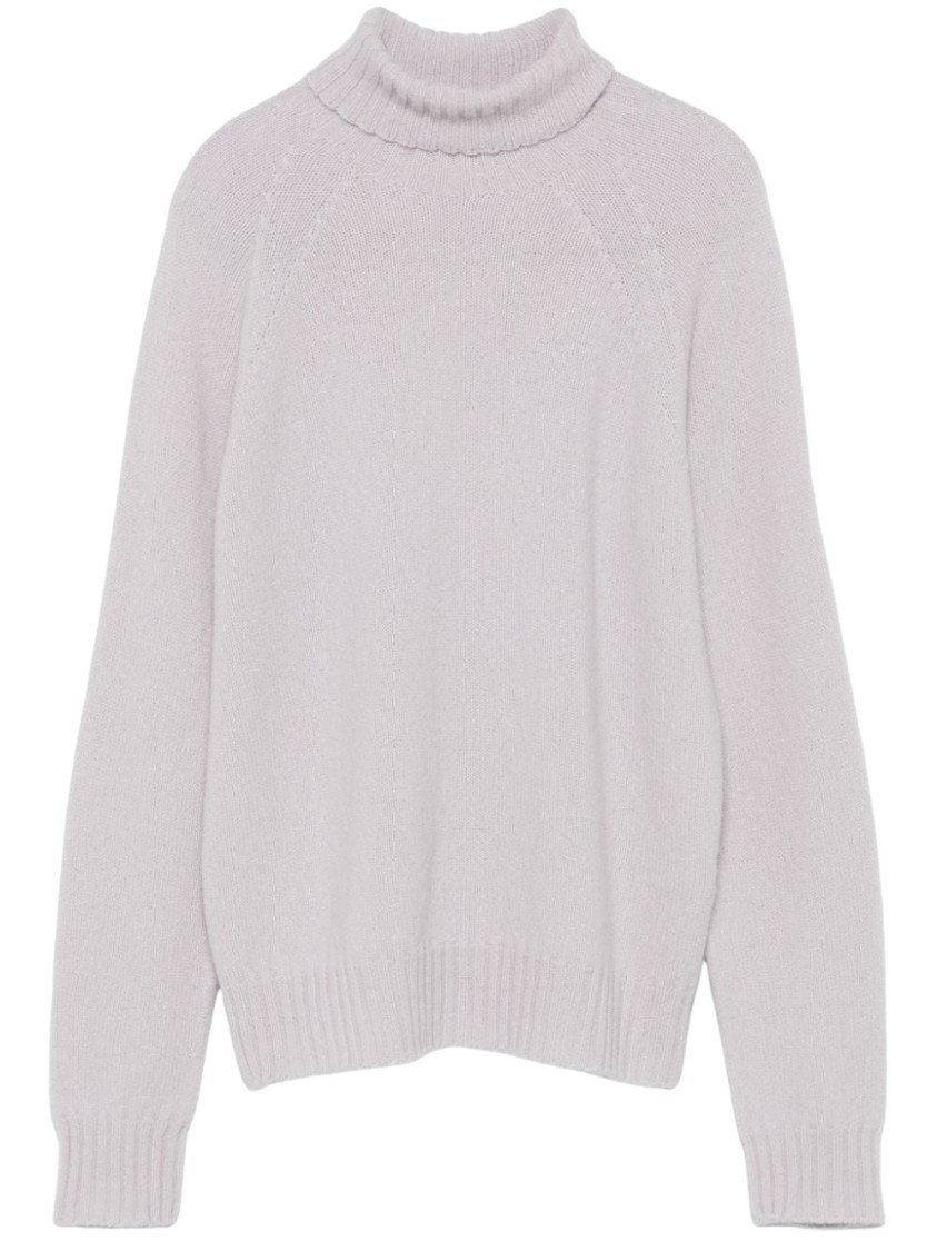 Drumohr Wool High Neck Knitwear In Neutral