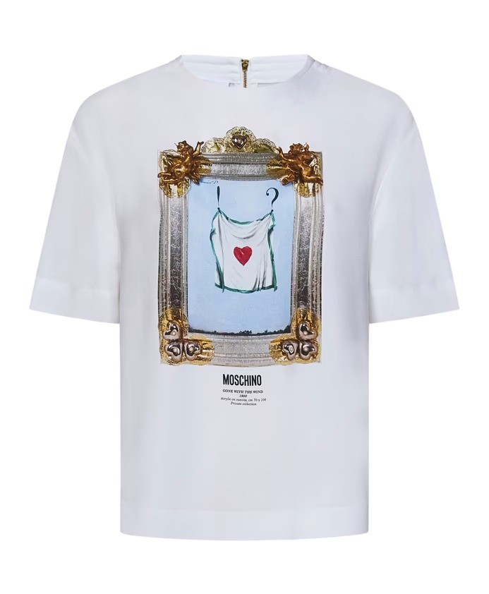Moschino White T-shirt With Graphic Print