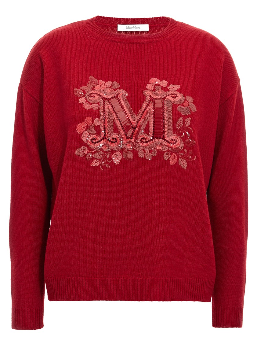 Max Mara 'quota' Sweater In Red