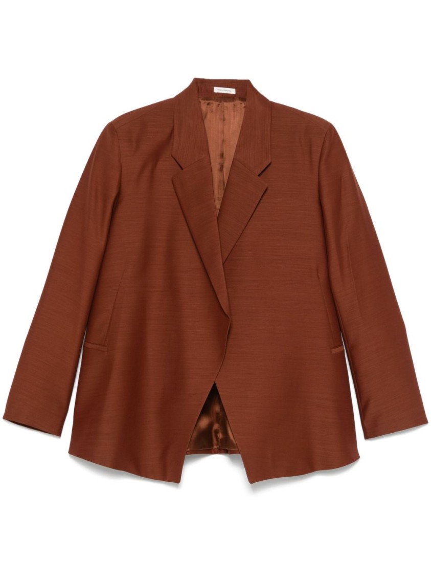Bite Studios Open-front Blazer In Red