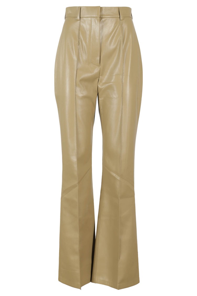 Nanushka Leena Faux-leather Trousers In Green