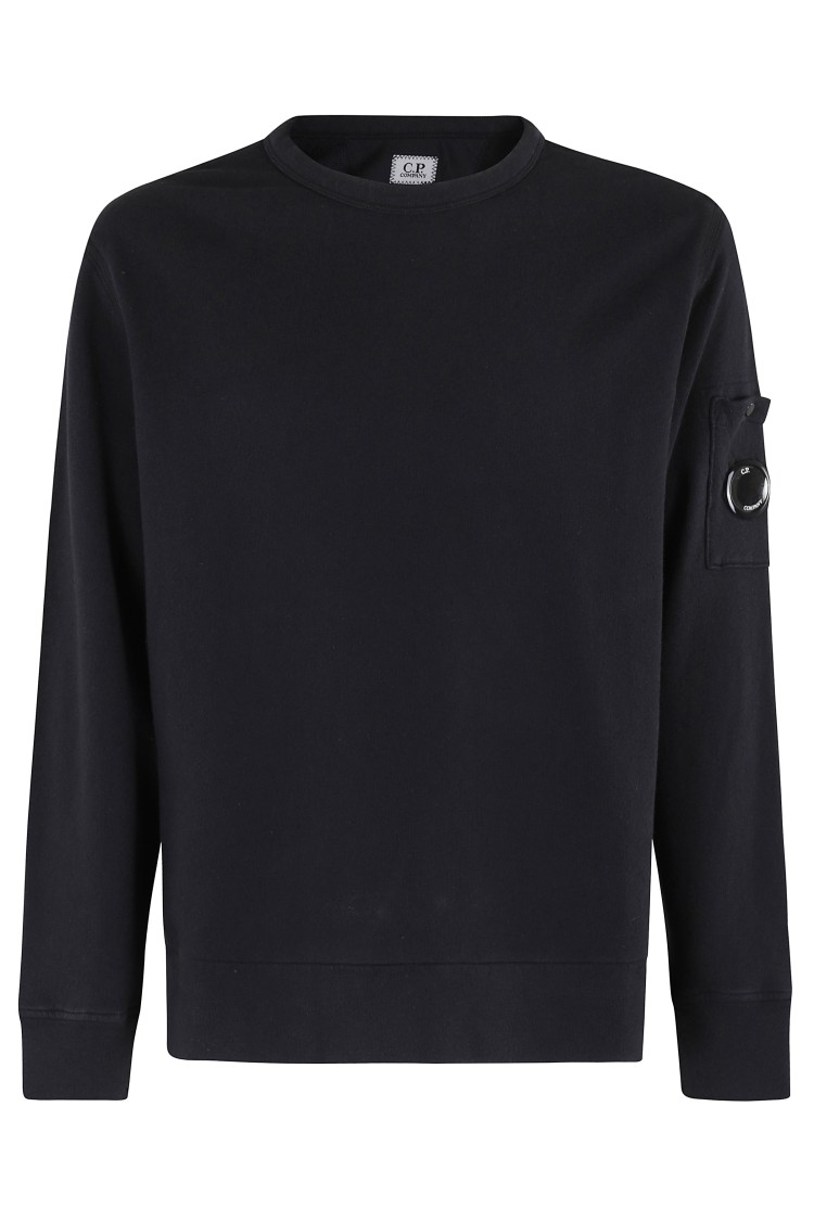 Shop C.p. Company Old Dyed Sweatshirt In Blue