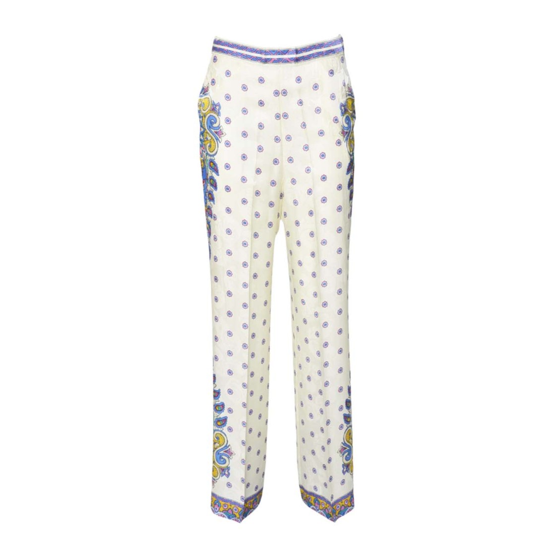 Etro Amebas Print Natural Pants For Women