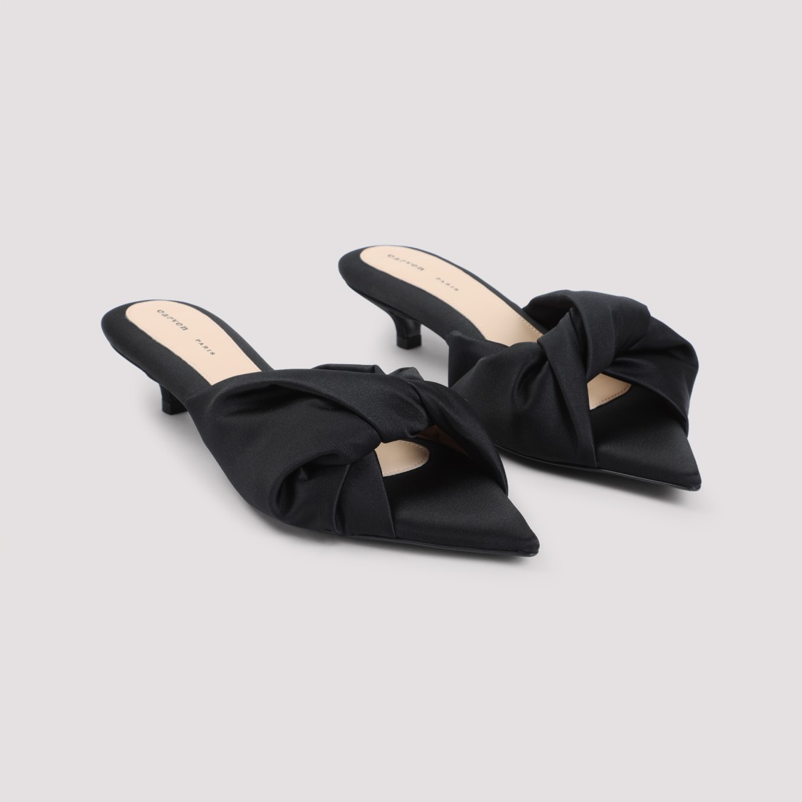 Shop Carven Knotted Front Sandals With 3.5cm Heel
