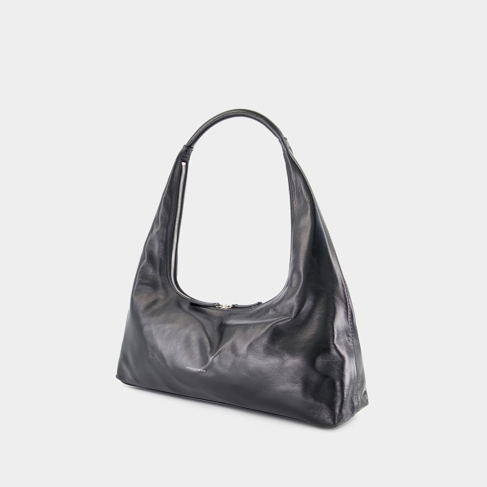 MARGESHERWOOD MARGESHERWOOD LARGE SHOULDER BAG - LEATHER - BLACK 