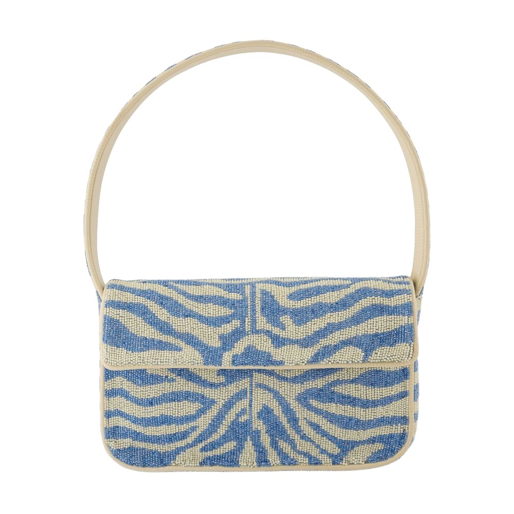 Staud Tommy Beaded Shoulder Bag - Synthetic - Blue