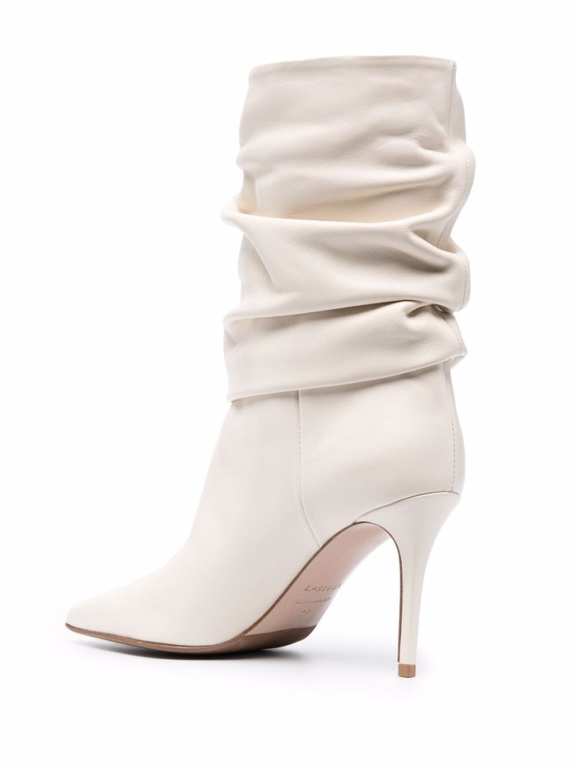 Le Silla Stivaletto Eva 90 Booties In White