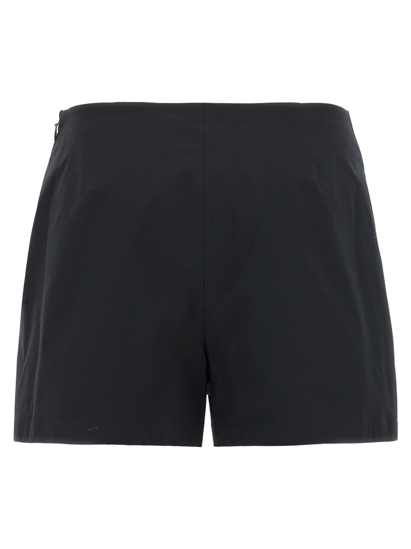 ショートパンツ GIOVANNI BEDIN SS25 Poplin shorts (GB25047 BLACK) GIOVANNI BEDIN Black Cotton Poplin Shorts With Tailored