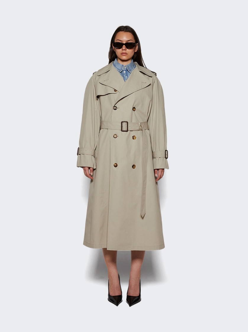 Wardrobe.nyc Double-breasted Belted Trench Coat