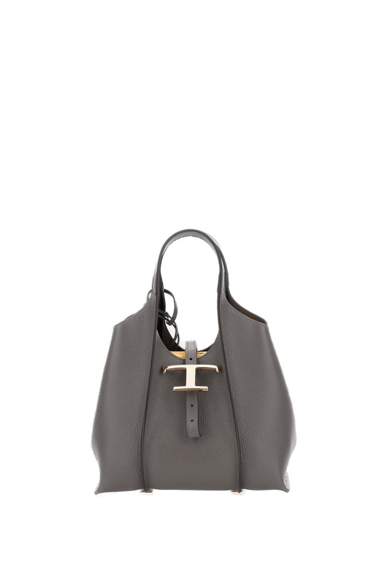 Tod's Tsb Small Shopping Bag In Gray