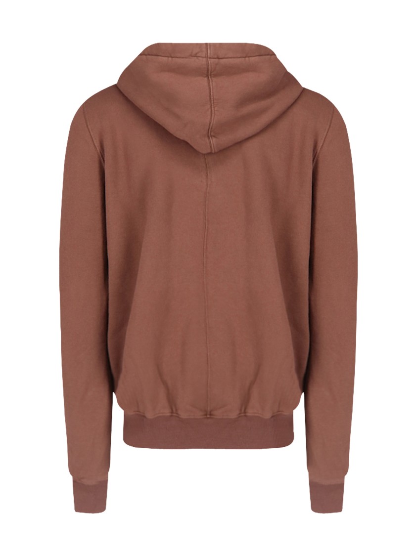Rick Owens Drkshdw Hooded Sweatshirt With Ribbed Cuffs And Hem