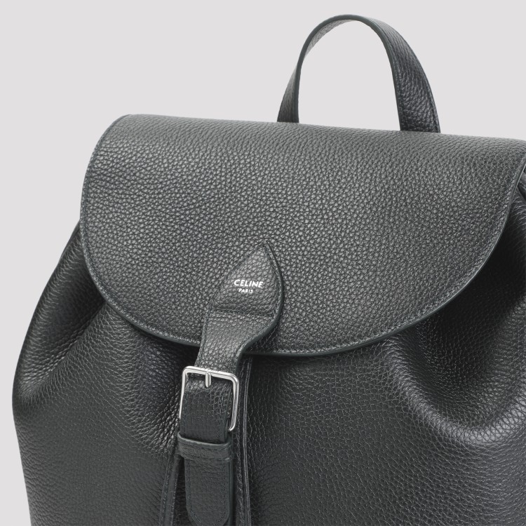 Celine Large Folco Backpack In Night Green Calf Leather THE LIST