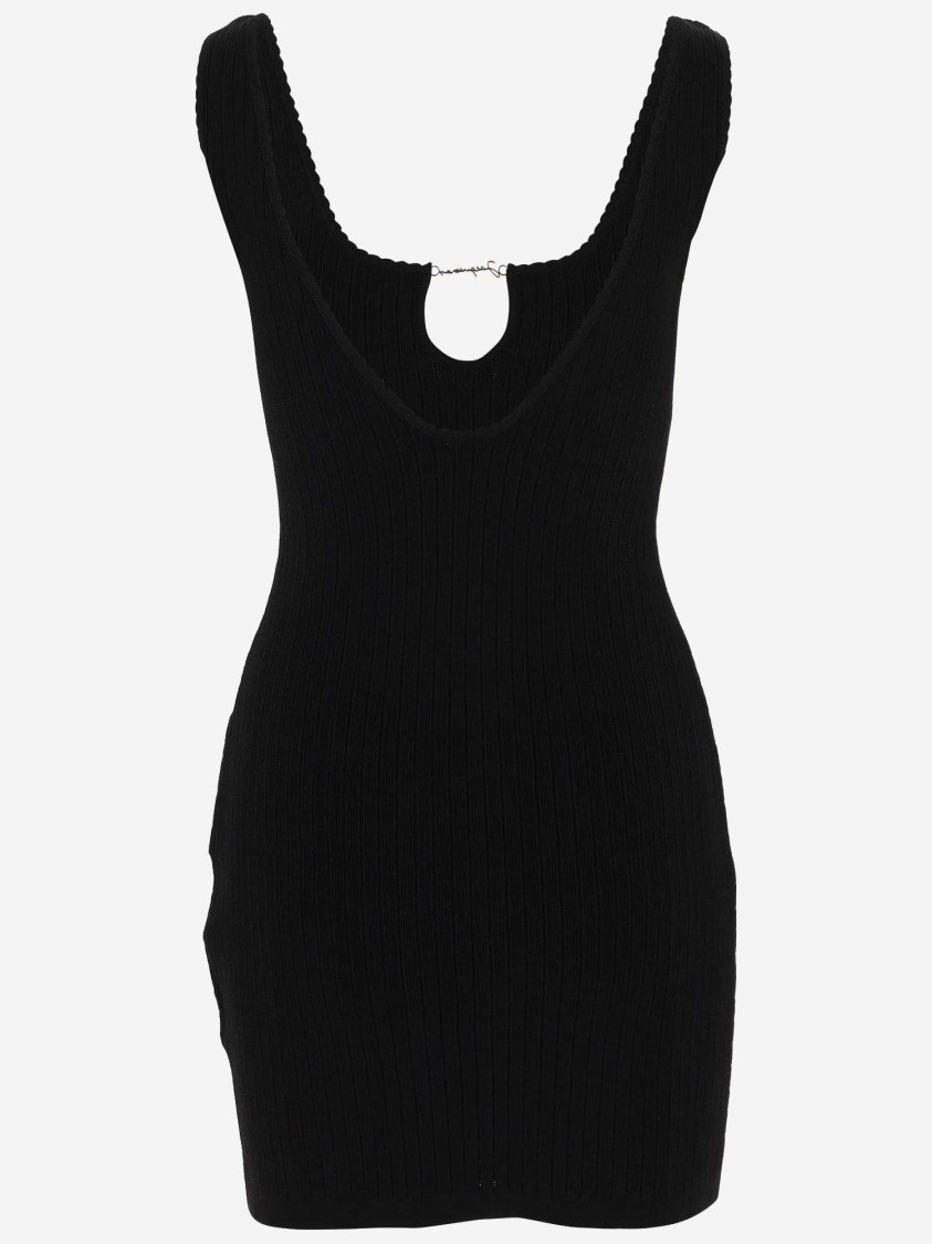 Shop Jacquemus La Mini Robe Sierra In Black