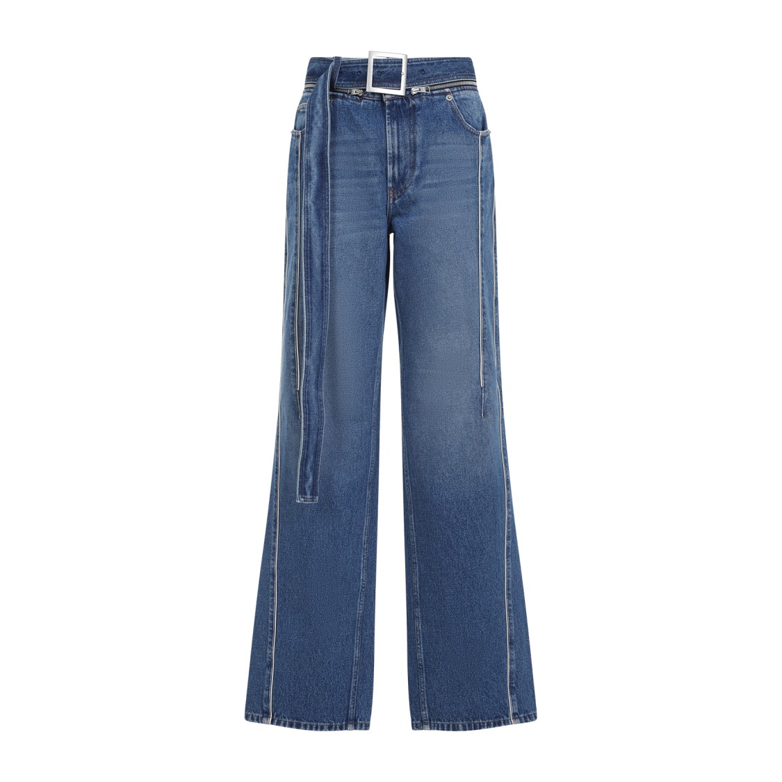 Shop Jean Paul Gaultier Blue Denim Jeans