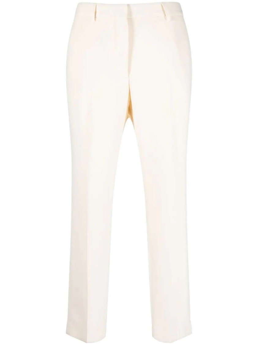 Chloé Tailored Beige Formal Trousers With Subtle Pleating In Neutral