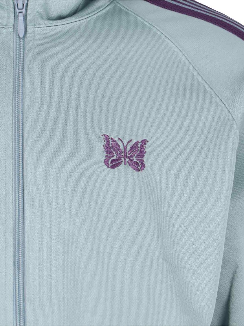Shop Needles High-collared Zip Jacket – Light Blue