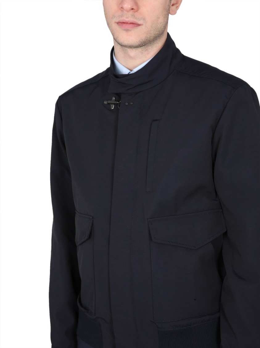 Fay Casual Jacket With Hook Closure