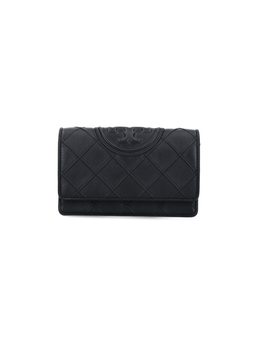 Tory Burch "fleming" Chain Wallet - Black