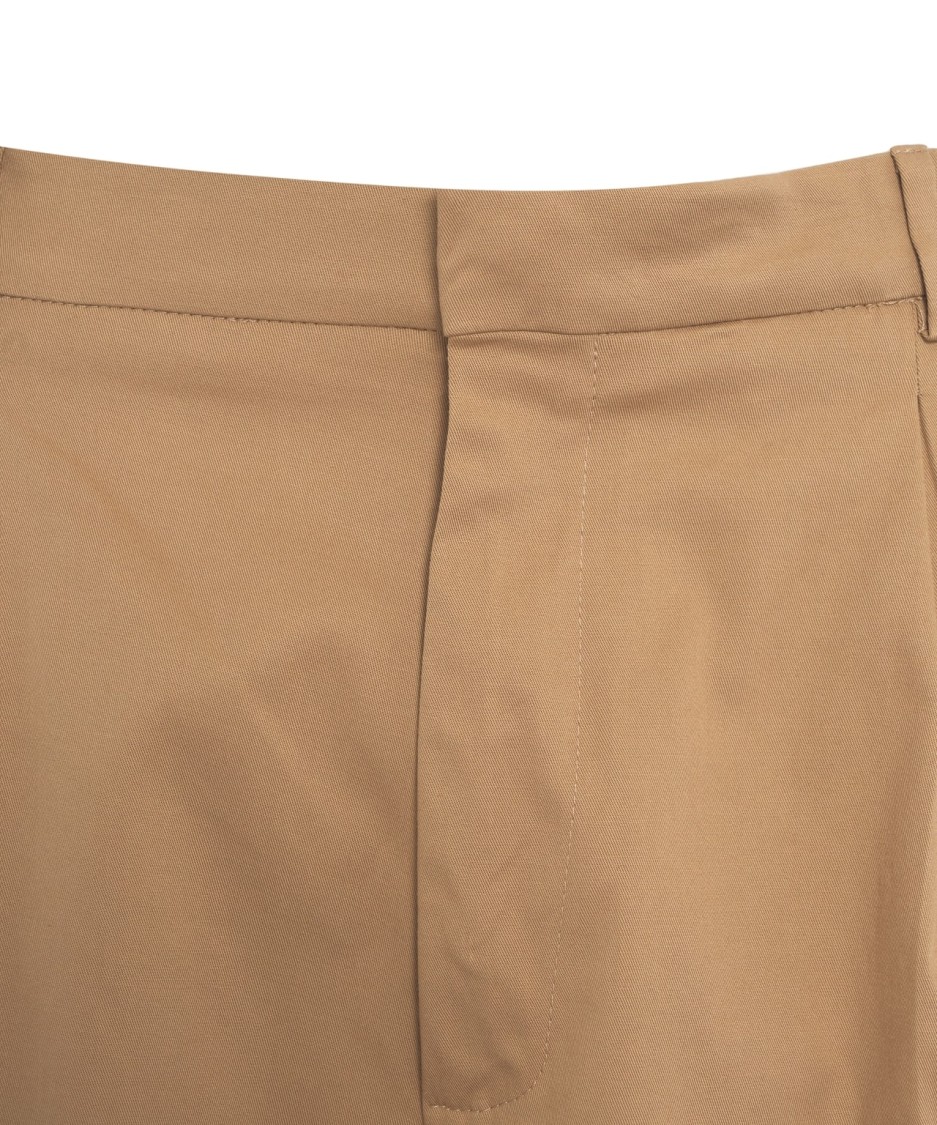 AMARANTO AMARANTO BEIGE BERMUDA SHORTS