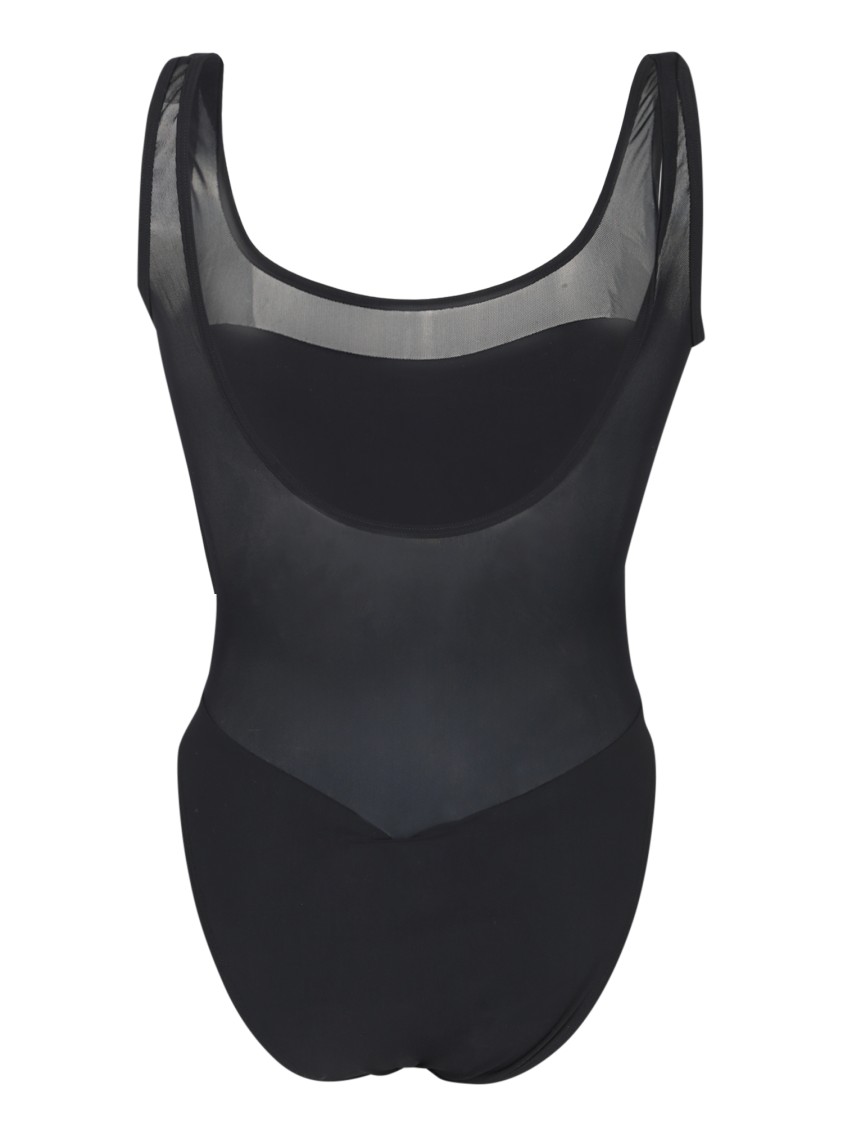 Tory Burch Mesh Tank Suit In Black