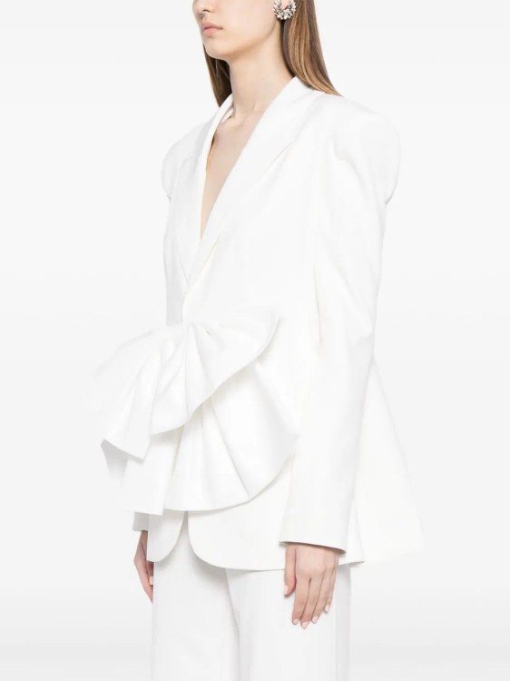 Saiid Kobeisy Crepe Tailored Jacket With Taffeta Collar