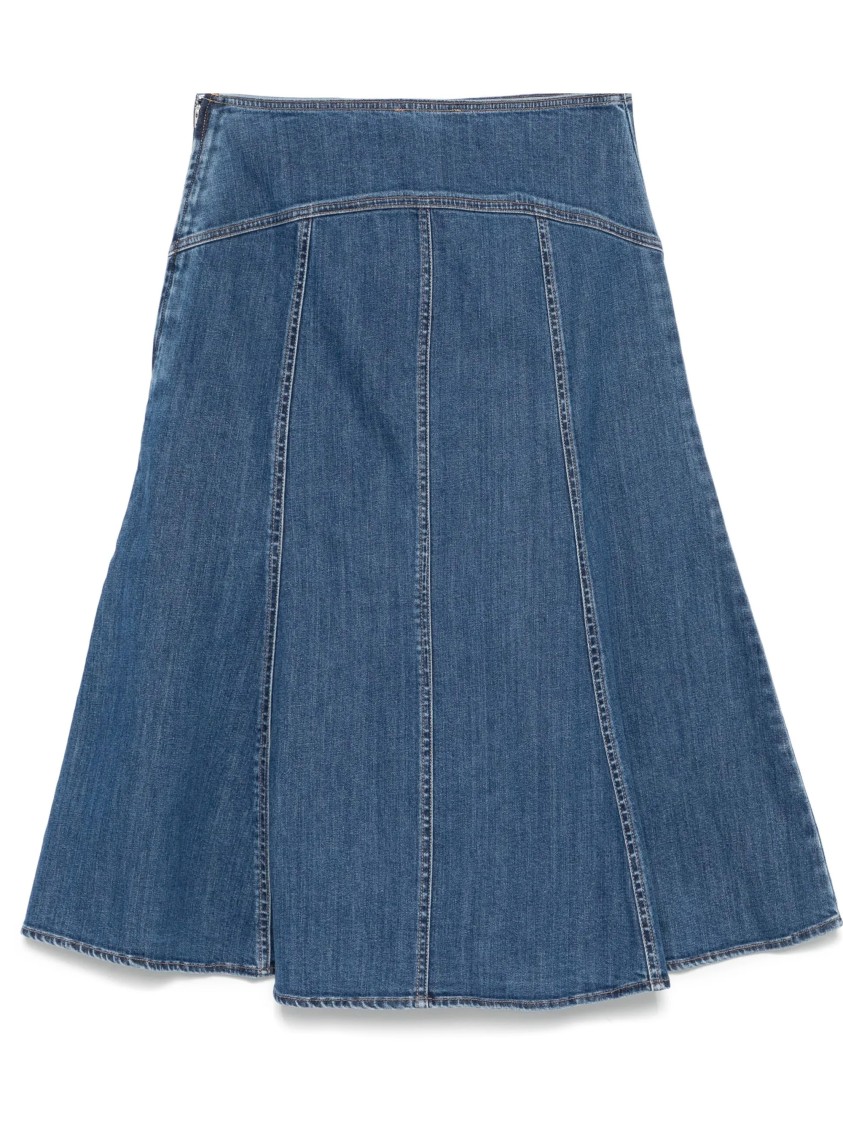 スカート Polo Ralph Lauren Flared Denim Skirt With Panel Detailing Polo Ralph Lauren Flared Denim Skirt With Panel Detailing In