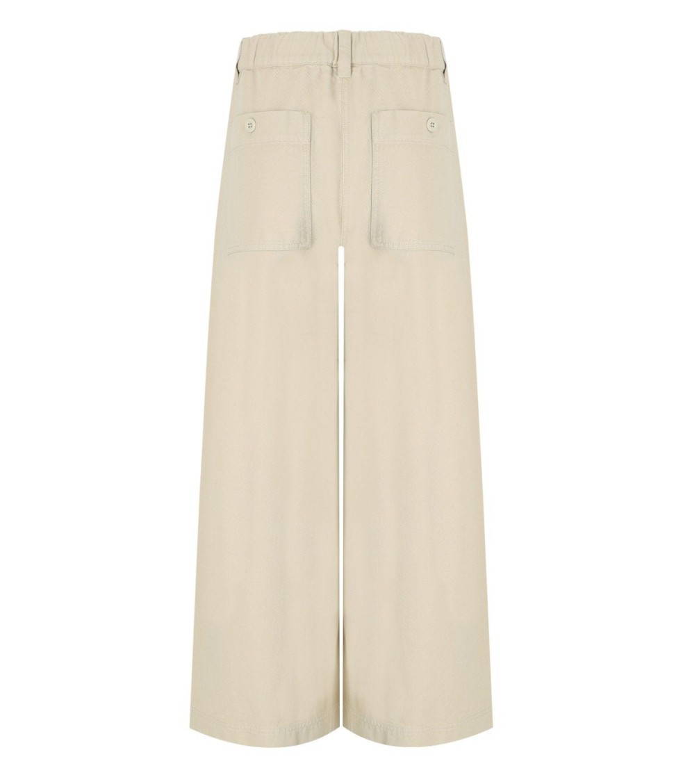 Max Mara Disco Sabbia Wide Leg Jeans In Neutral