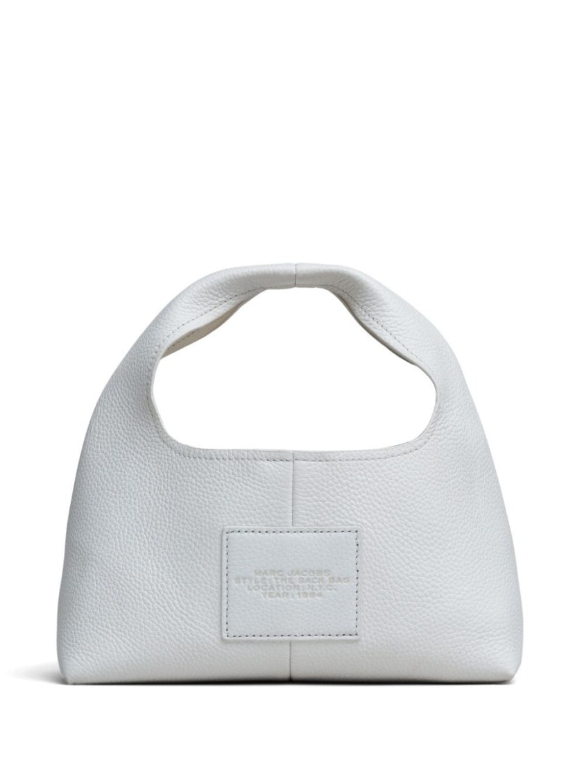 Marc Jacobs Silhouette And Textured Leather Handbag In White