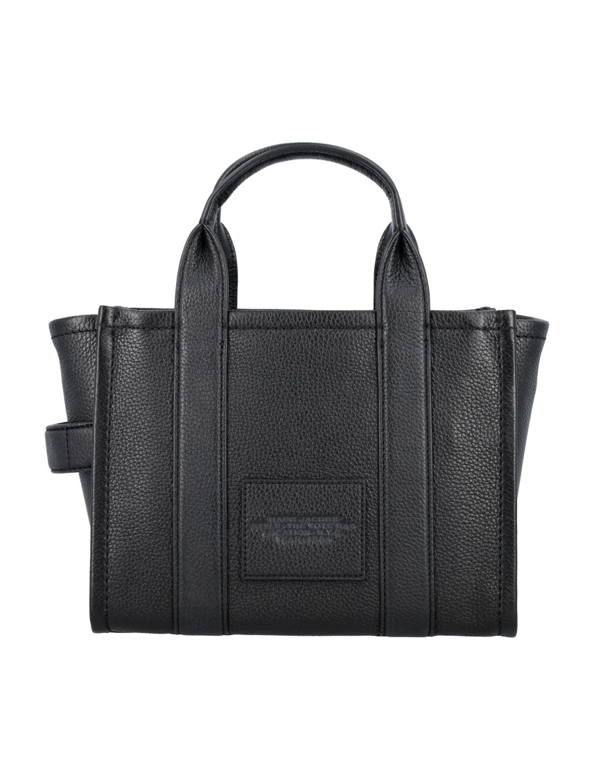 Marc Jacobs The Mini Tote Leather Bag In Black
