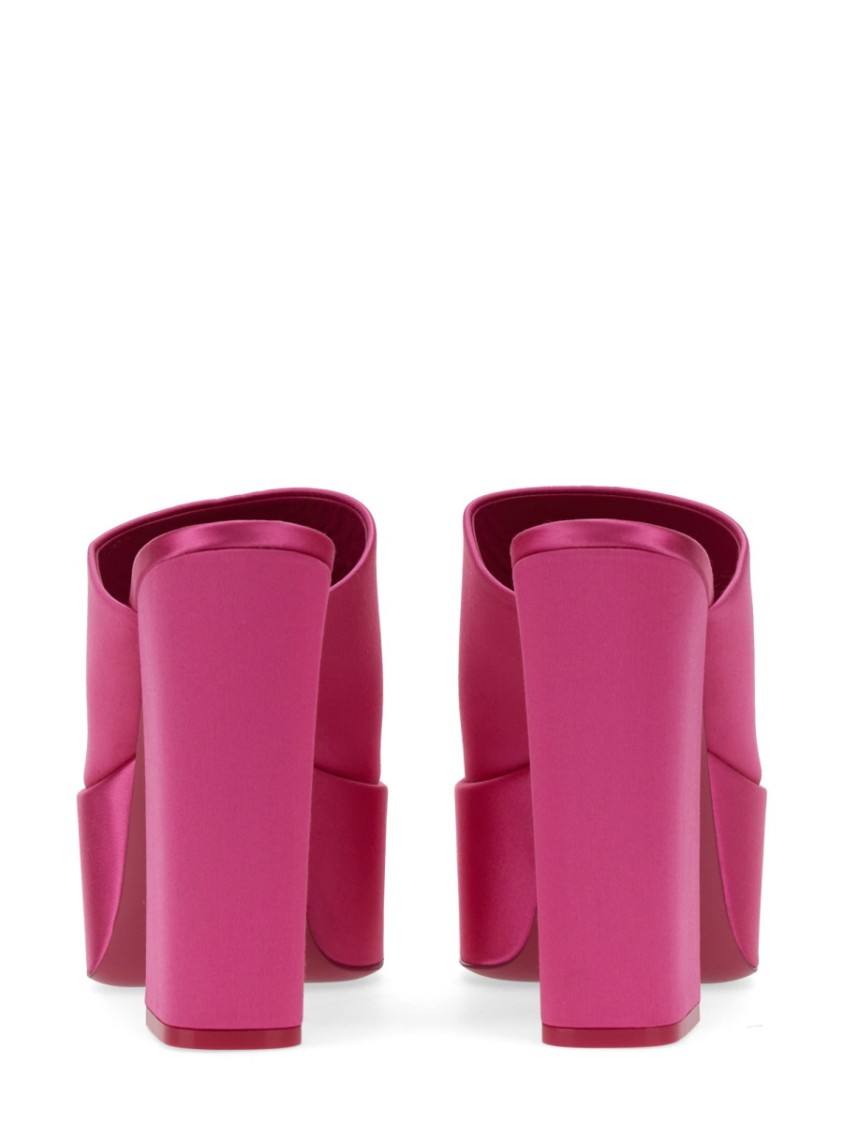 Shop Paris Texas Sasha Open-toe Mules With Wide Strap In Pink