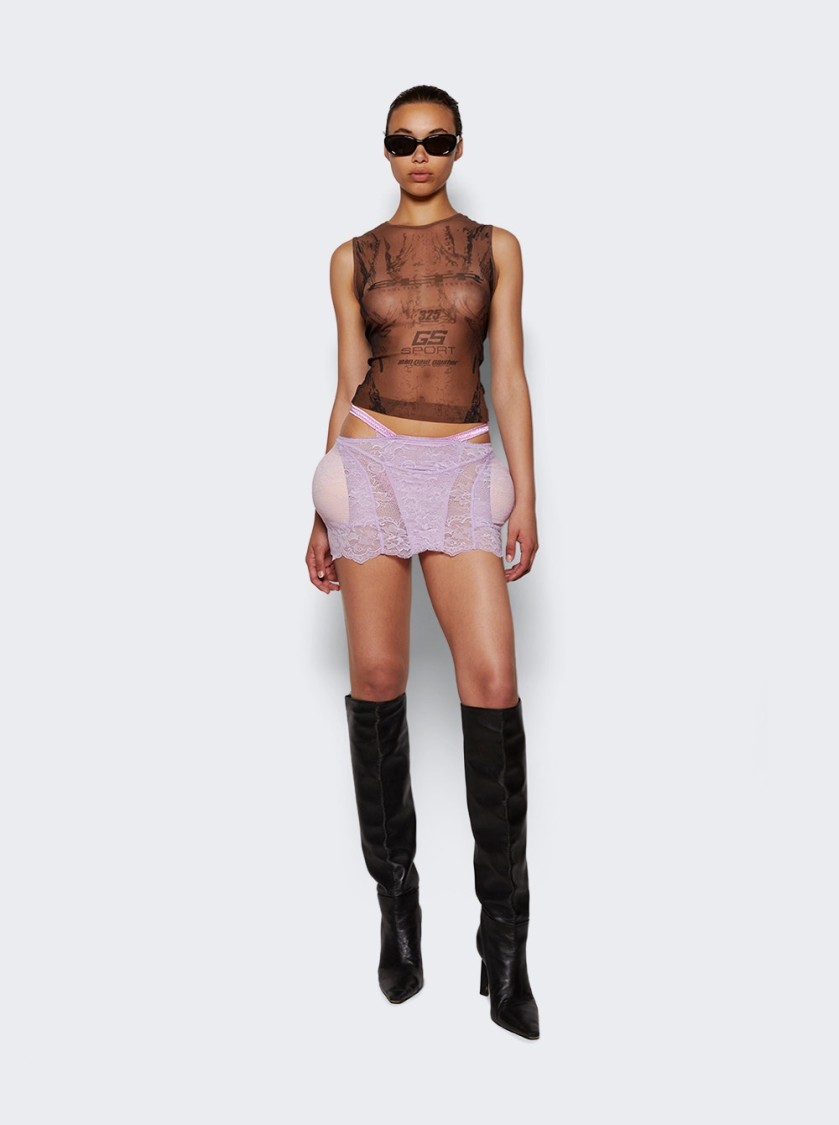 Shop Jean Paul Gaultier X Shayne Oliver Lace Mini Skirt