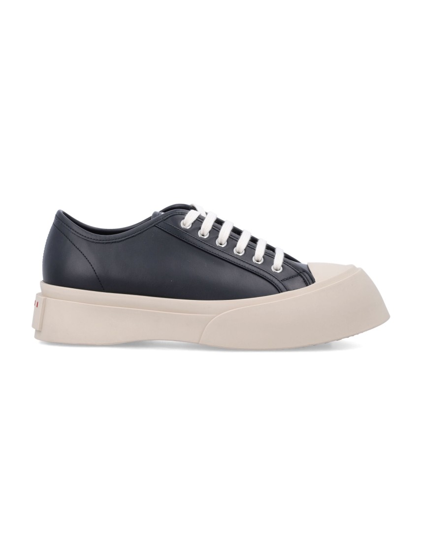 Marni Black Calf Leather Pablo Sneaker in Black | THE LIST