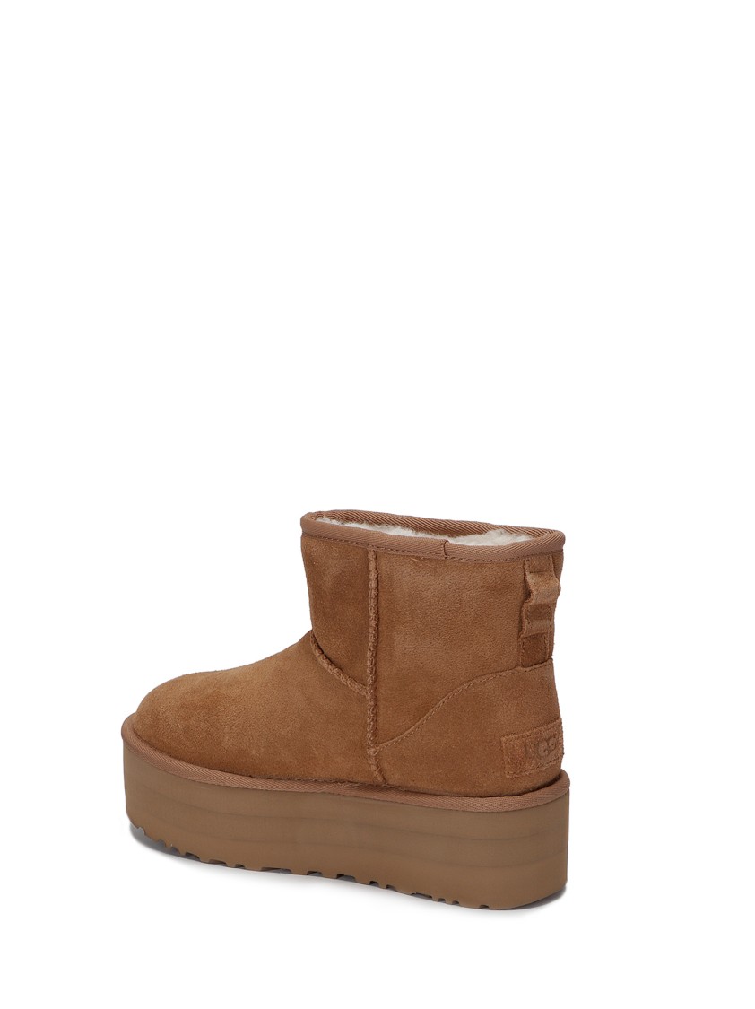 Ugg Classic Mini Platform Boots In Chestnut-brown In Brown
