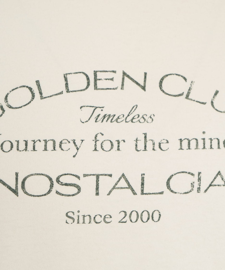 Golden Goose Deluxe Brand Beige T-shirt With Ribbed Collar And Silver Accents In Neutrals