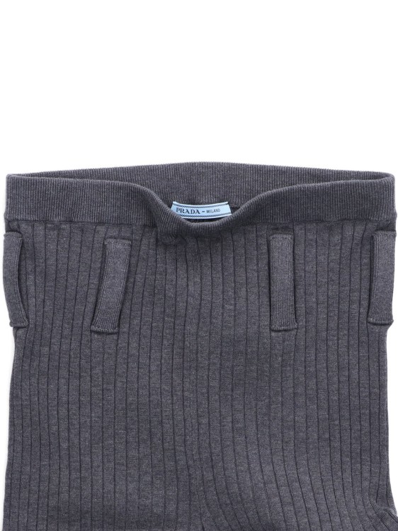 Prada Ribbed Cotton Tights – Grey Legging in Grey | THE LIST Prada Ribbed Cotton Tights – Grey Legging in Grey | THE LIST