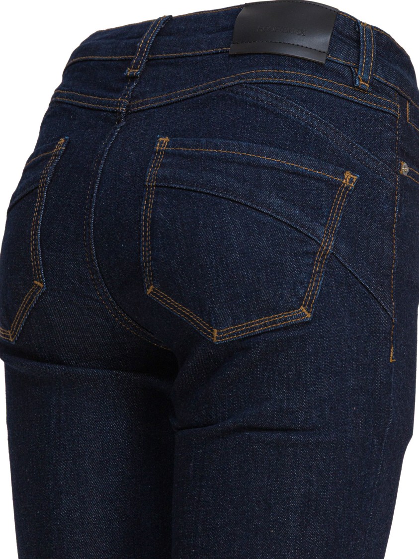 Max Mara Mid-rise Blue Denim Jeans In Blue