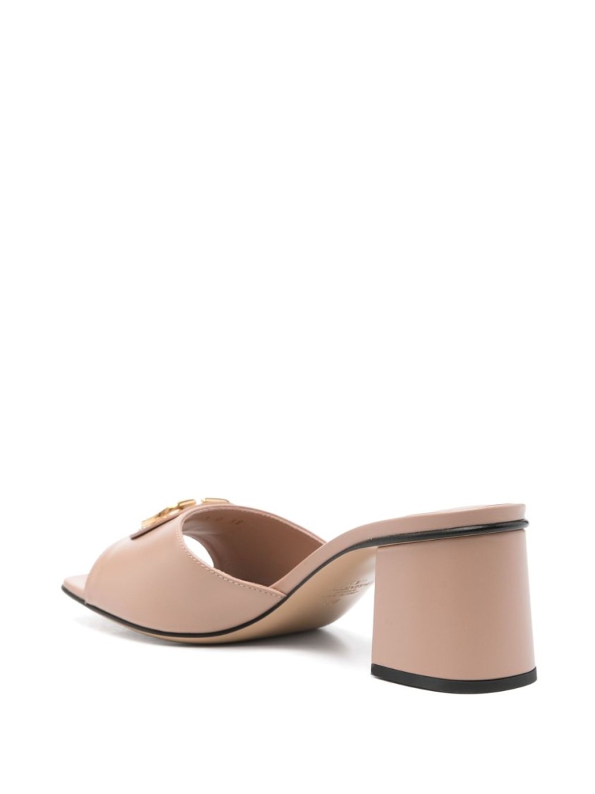 Valentino Garavani Open-toe Block Heel Sandals In Neutral