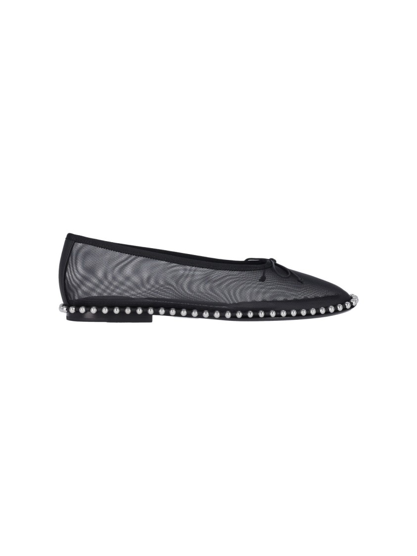 Alexander Wang Lina Studded Mesh Ballet Flats