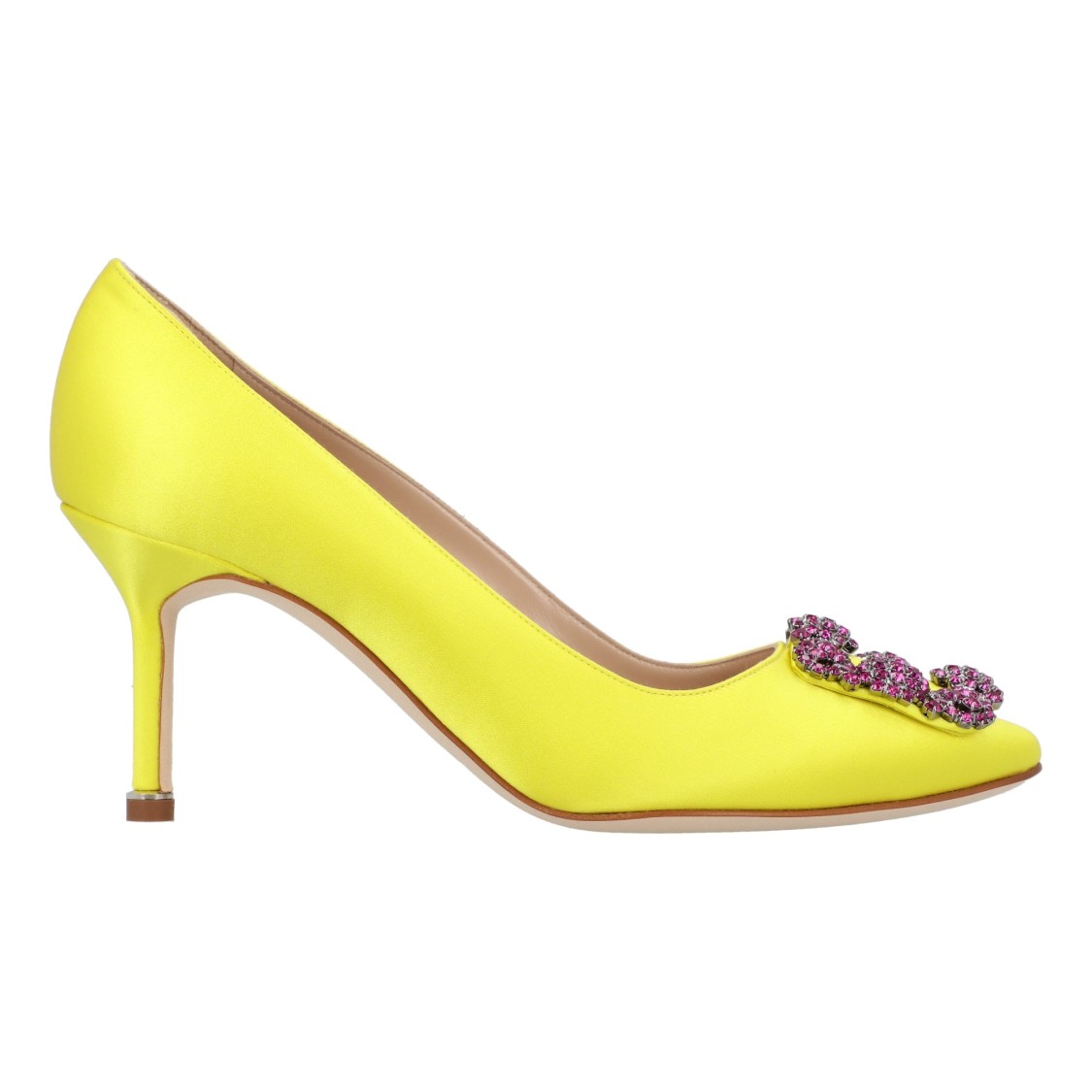 Manolo Blahnik Hangisi 70mm Leather Pumps