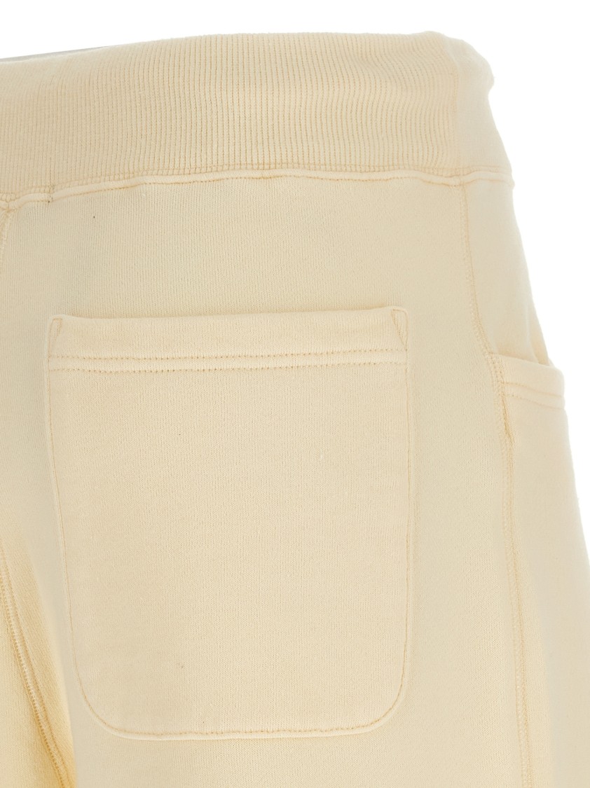 R13 Crop Style Fleece Cotton Joggers In Yellow