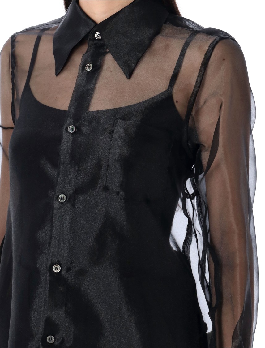 Shop Comme Des Garçons Organza Shirt