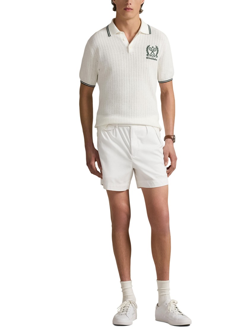 Shop Polo Ralph Lauren Textured Knit White Polo Shirt