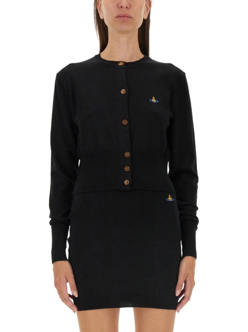 Vivienne Westwood "bea" Cardigan In Black