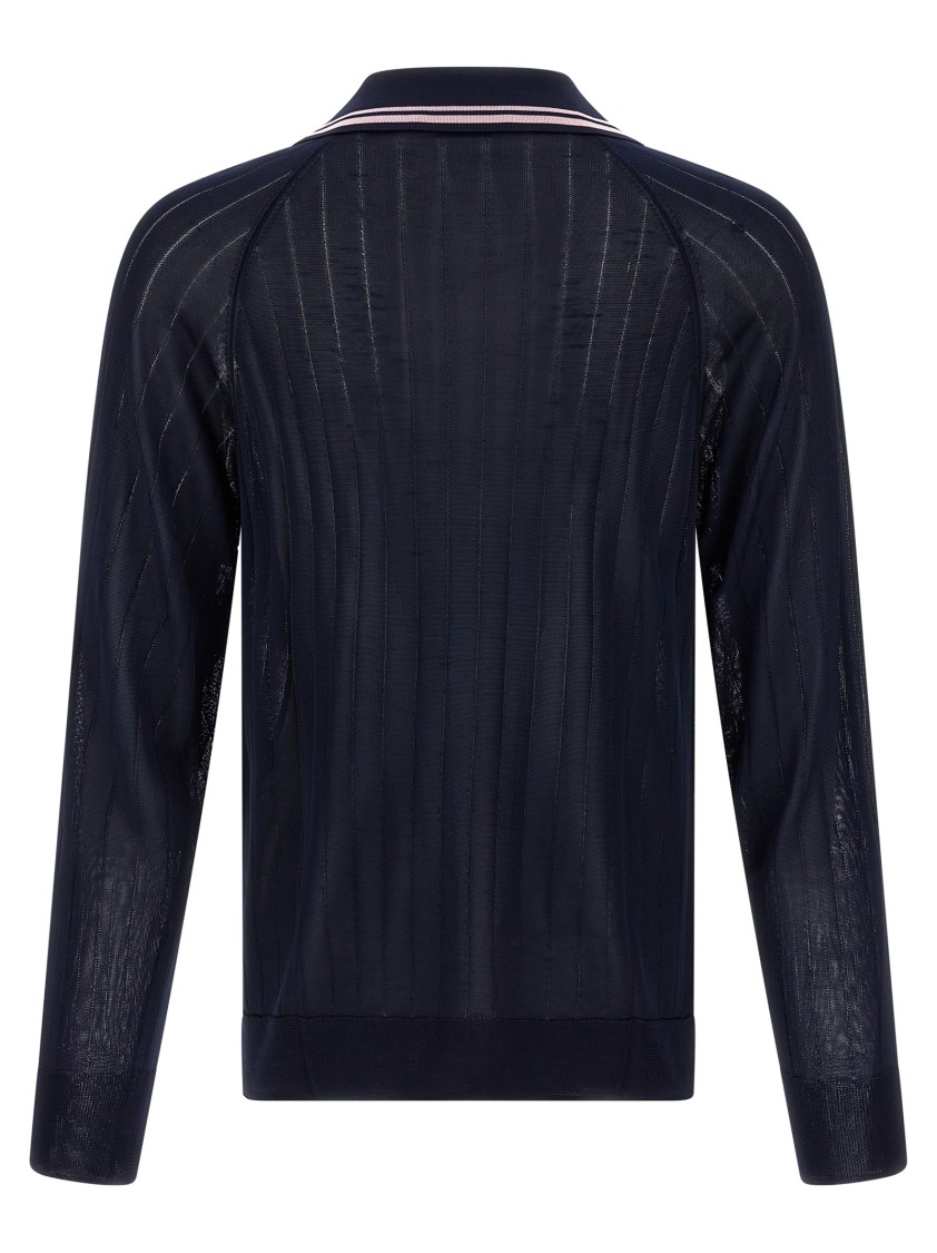 Wales Bonner Roots Polo Shirt Sweaters And Cardigans Multicolor In Black