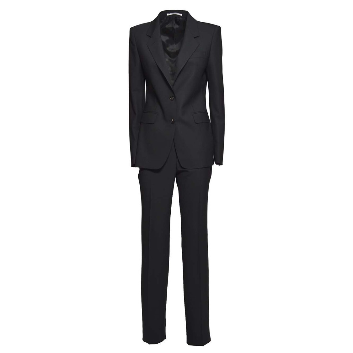 Tagliatore Paris Suit In Black Virgin Wool Blend In Black