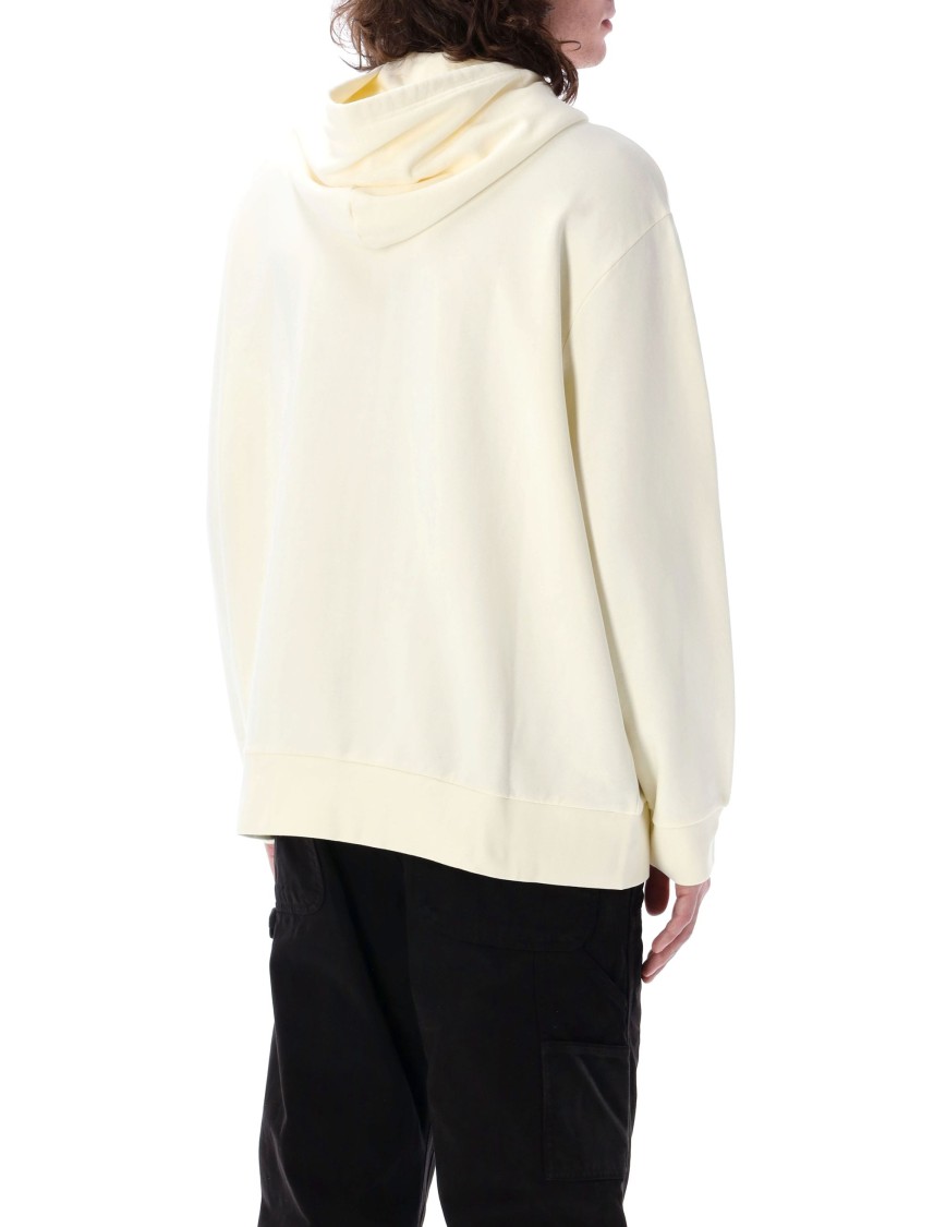 POLO RALPH LAUREN POLO RALPH LAUREN CREAM FULL-ZIP HOODIE WITH SIGNATURE LOGO AND DRAWSTRING HOOD